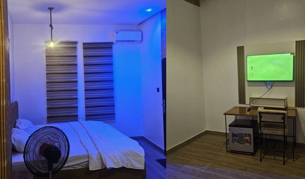 Royam hotel bedroom Ibadan